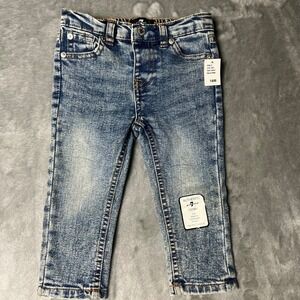 Seven for All Mankind Toddler Girls 18M Acid Wash Denim Jeans Elastic Waist